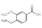 4-氨甲基-3-甲氧基苯甲酸结构式