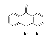 4,10-dibromo-10H-anthracen-9-one结构式