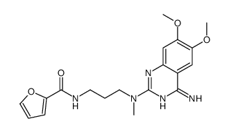 N-[3-[(4-amino-6,7-dimethoxyquinazolin-2-yl)-methylamino]propyl]furan-2-carboxamide结构式