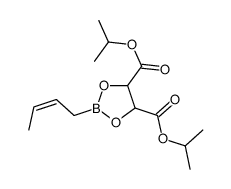 dipropan-2-yl 2-but-2-enyl-1,3,2-dioxaborolane-4,5-dicarboxylate结构式