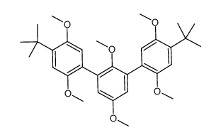 4,4''-di-tert-butyl-2,2',2'',5,5',5''-hexamethoxy-1,1':3,1''-terphenyl结构式