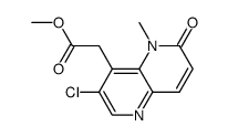 methyl (3-chloro-5-methyl-6-oxo-5,6-dihydro-1,5-naphthyridin-4-yl)acetate Structure