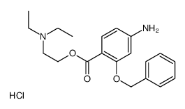 2-(4-amino-2-phenylmethoxybenzoyl)oxyethyl-diethylazanium,chloride Structure
