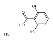 2-AMINO-6-CHLOROBENZOIC ACID, HYDROCHLORIDE structure