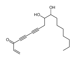 9,10-dihydroxyheptadec-1-en-4,6-diyn-3-one结构式