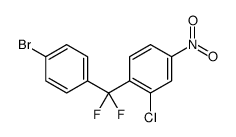 1-[(4-bromophenyl)-difluoromethyl]-2-chloro-4-nitrobenzene结构式