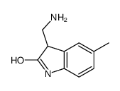 3-氨基甲基-5-甲基-1,3-二氢-吲哚-2-酮结构式