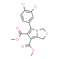Dimethyl 5-(3,4-dichlorophenyl)-1H-pyrrolo[1,2-c][1,3]thiazole-6,7-dicarboxylate Structure