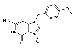 9-(4-methoxybenzyl)guanine 7-oxide结构式