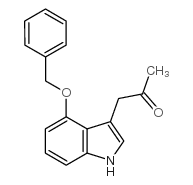 4-苄氧基吲哚-3-乙酮结构式