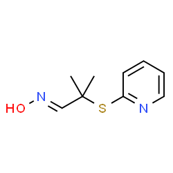Propanal, 2-methyl-2-(2-pyridinylthio)-, oxime (9CI) Structure