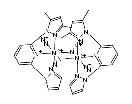 [Ni(2-(3,5-dimethylpyrazol-1-yl)-6-(pyrazol-1-yl)pyridine)(N3)2]2结构式