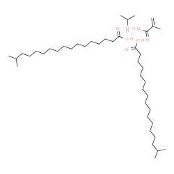 16-methylheptadecanoic acid; 2-methylprop-2-enoic acid; propan-2-ol; titanium Structure