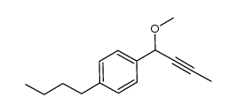 1-butyl-4-(1-methoxybut-2-ynyl)benzene Structure