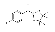 (S)-2-(1-(4-fluorophenyl)ethyl)-4,4,5,5-tetramethyl-1,3,2-dioxaborolane Structure