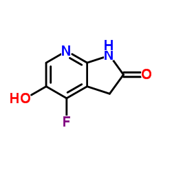 4-Fluoro-5-hydroxy-1,3-dihydro-2H-pyrrolo[2,3-b]pyridin-2-one Structure