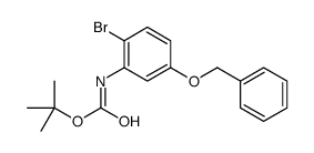 N-[2-溴-5-(苯甲氧基)苯基]氨基甲酸叔丁酯结构式