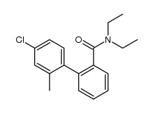 N,N-diethyl 2'-methyl-4'-chlorobiphenyl-2-carboxamide Structure