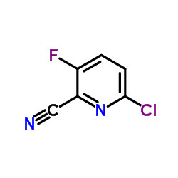 2-氰基-3-氟-6-氯吡啶结构式