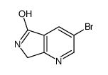 3-溴-6,7-二氢-5H-吡咯并[3,4-b]吡啶-5-酮结构式