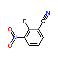 2-氟-3-硝基苯甲腈结构式