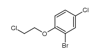 2-bromo-4-chloro-1-(2-chloroethoxy)benzene Structure