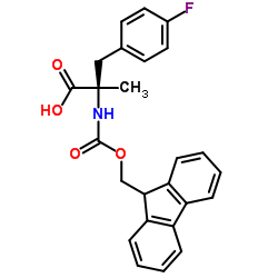 Fmoc-α-methyl-D-4-fluorophenylalanine Structure