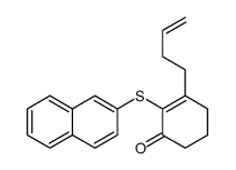 3-but-3-enyl-2-naphthalen-2-ylsulfanylcyclohex-2-en-1-one结构式