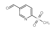 6-(甲基磺酰基)烟醛结构式