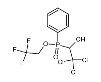 2,2,2-trifluoroethyl phenyl(2,2,2-trichloro-1-hydroxyethyl)phosphinate结构式
