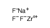sodium,zirconium(4+),pentafluoride Structure
