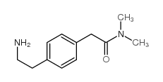 2-[4-(2-氨基乙基)-苯基]-N,N-二甲基乙酰胺结构式