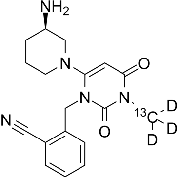 阿格列汀13CD3结构式