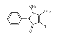 4-碘-1,5-二甲基-2-苯基-1H-吡唑-3(2H)-酮结构式