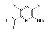 2-Amino-3,5-dibromo-6-trifluoropyridine Structure
