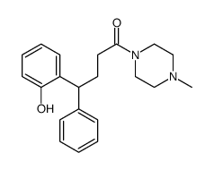 4-(2-hydroxyphenyl)-1-(4-methylpiperazin-1-yl)-4-phenylbutan-1-one结构式