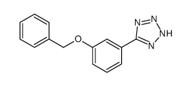5-(3-苯甲氧基苯基)-1H-四唑结构式