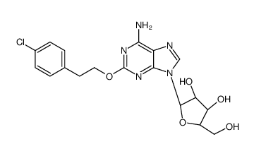 2-[2-(4-Chlorophenyl)ethoxy]adenosine Structure