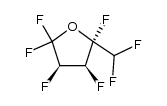 3H,4H/2-difluoromethylpentafluoro-oxolan Structure