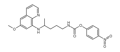 8-[4-(4-nitrophenoxycarbonyl)amino-1-methylbutylamino]-6-methoxyquinoline Structure