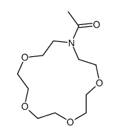 1-(1,4,7,10-tetraoxa-13-azacyclopentadec-13-yl)ethanone Structure