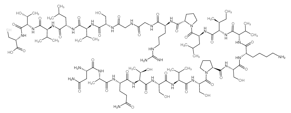 Asn-Ala-Intercellular Adhesion Molecule 1 (1-21) (human)结构式