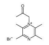 2,3,5,6-tetramethyl-1-(2-oxopropyl)pyrazin-1-ium bromide结构式