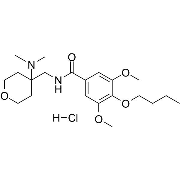 Opiranserin hydrochloride结构式