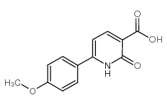 6-(4-甲氧基苯基)-2-氧代-1,2-二氢-3-吡啶羧酸结构式
