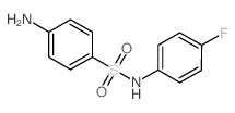 4-氨基-n-(4-氟苯基)苯磺酰胺结构式