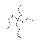 Furan, 2,2-diethoxy-2,5-dihydro-4-methyl-3-(2-propenyl)- (9CI)结构式