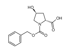 (2R,4S)-N-ALPHA-CARBOBENZOXY-4-HYDROXYPYRROLIDINE-2-CARBOXYLIC ACID structure