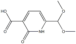 6-二甲氧基甲基-3-羧基-2-吡啶酮结构式