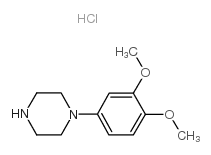 1-(3,4-二甲氧基苯基)哌嗪盐酸盐结构式